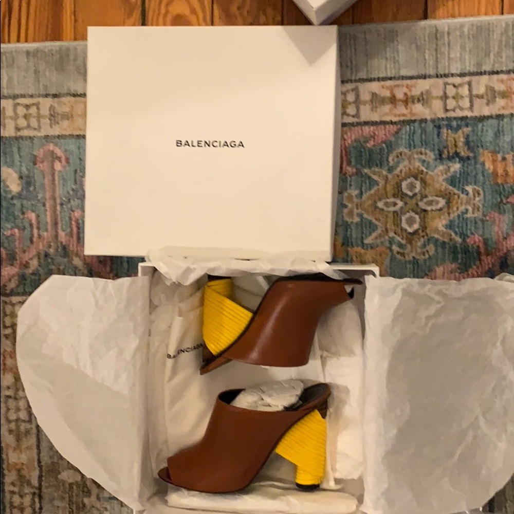 Balenciaga mule wedges